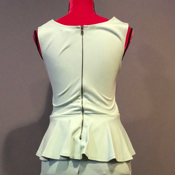 Mint green peplum dress - Picture 4 of 6